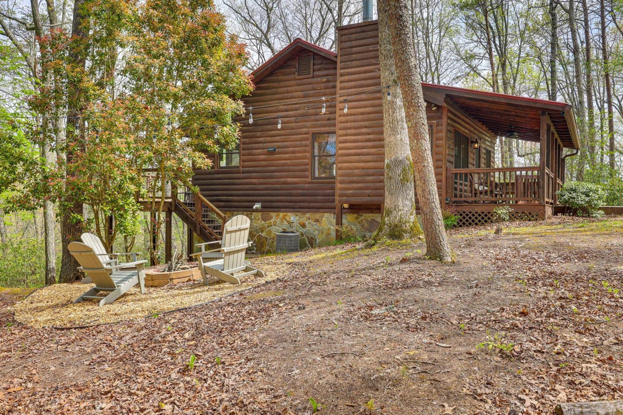 Cozy Cabin In Private Location With Hot Tub And Grill! Blue Ridge Eksteriør billede